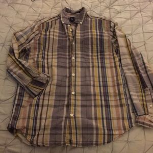Mens plaid button down